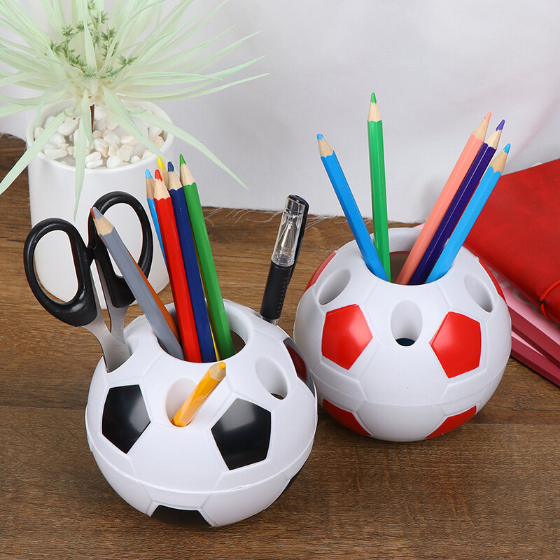 1 قطعة كرة القدم على شكل فرشاة الأسنان القلم حامل القلم الرصاص سطح المكتب رف طالب هدية