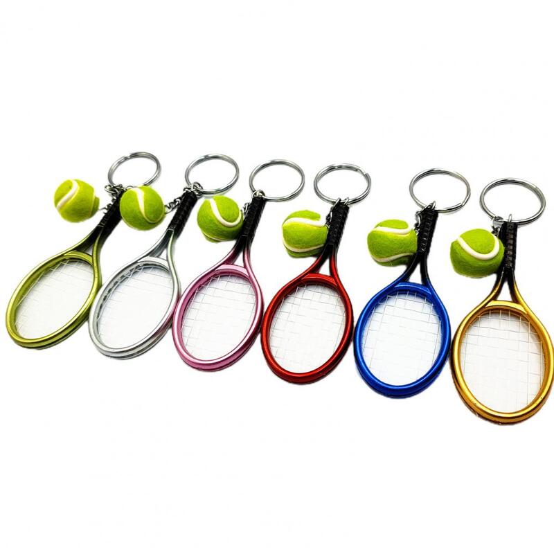 مضرب تنس المفاتيح لطيف الرياضة سلسلة مفاتيح صغيرة سيارة 6 اللون قلادة كيرينغ الرياضة مفتاح سلسلة الذين يحبون الهدايا الرياضية حلقة رئيسية 2022