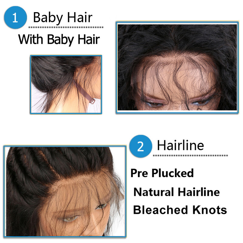 شعر مستعار بشري من Topodmido بدون غراء مع الجزء الأوسط للنساء ، لون بني مبرز ، 13 × 4 ، 13 × 6 ، إغلاق 4 × 4