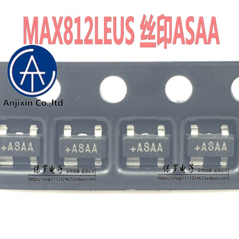 10 قطعة 100% شاشة أصلية وجديدة شاشة الحرير MAX812LEUS MAX812 ASAA SOT-143 متوفر