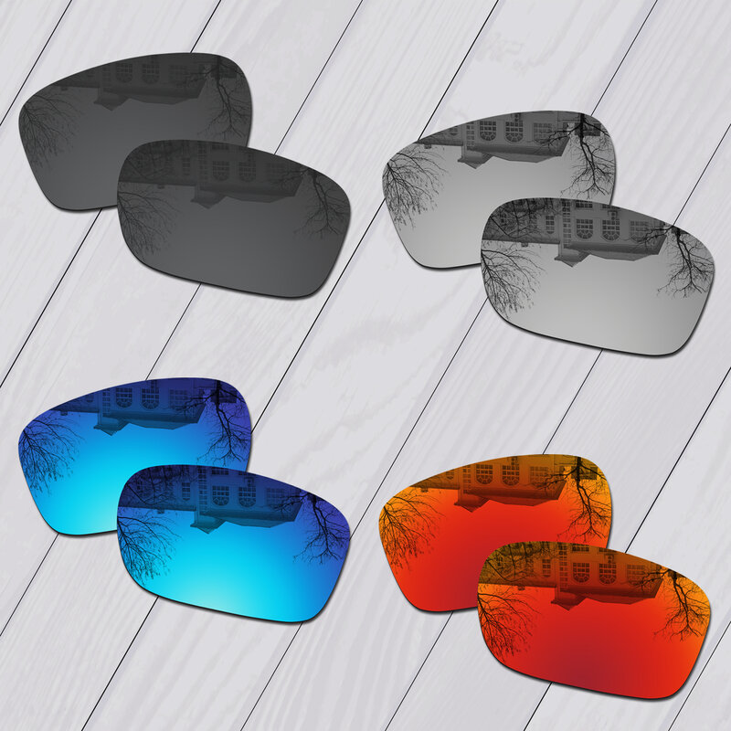 E.O.S-4 أزواج من العدسات المستقطبة باللون الأسود والفضي والأزرق الثلجي والأحمر ، للنظارات الشمسية Oakley Big Taco OO9173
