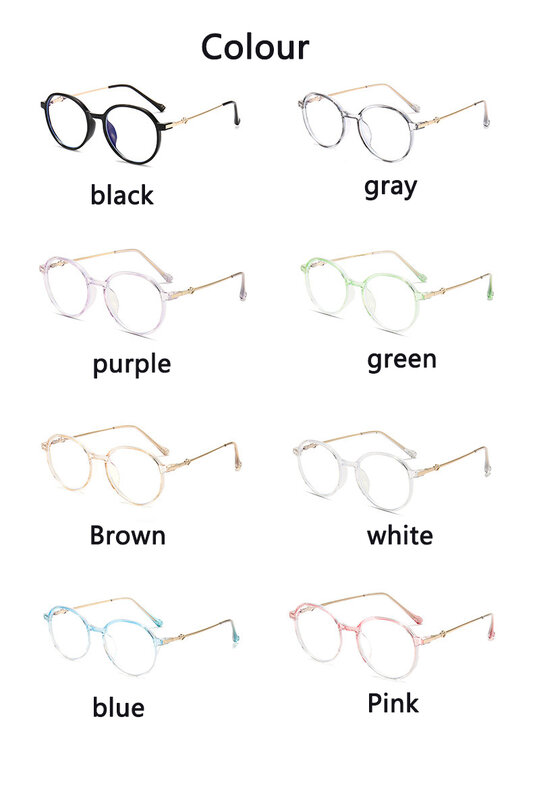 نظارات للقراءة النساء الرجال شفافة مكافحة نظارات الضوء الأزرق خفيفة الكمبيوتر البصرية حافة مستديرة قارئ النظارات بالجملة