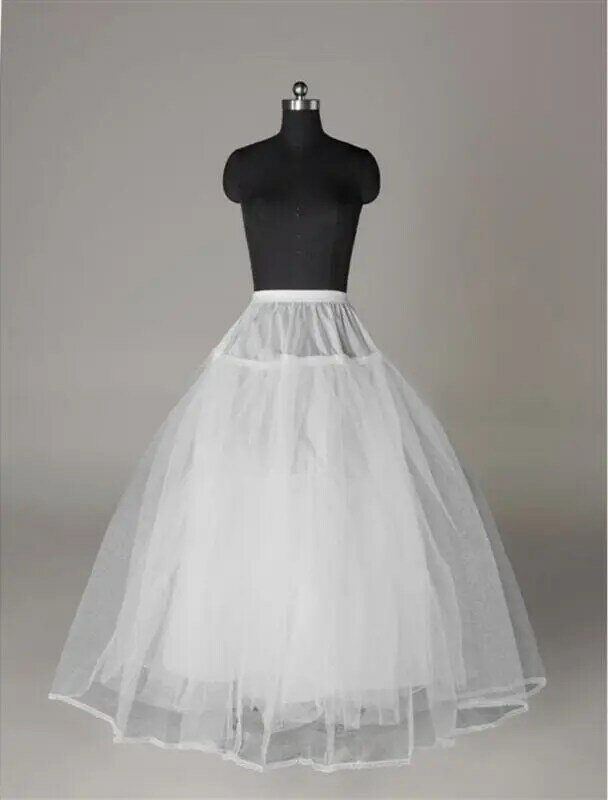 تنورة داخلية بلا هودي كرينولين لحفلات الزفاف ، تنورة بيضاء ، تنورة تحتية