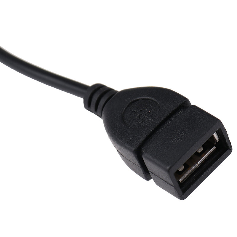 3.5 مللي متر أسود سيارة AUX الصوت كابل إلى USB الصوت كابل أدوات إلكترونية للسيارات لتشغيل الموسيقى سيارة الصوت كابل يو إس بي سماعة محول