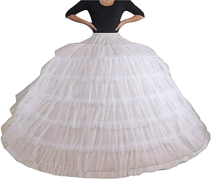 تنورة نسائية من التول ، كرينولين ، تنورة تحتية نصف زلة ، فستان زفاف