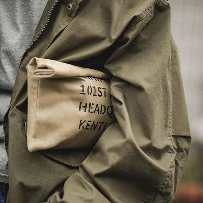 ZFTL الرجال مخلب حقيبة يد الأدوات الأمريكية الرجعية رجل الكاكي النفط الشمع قماش حقيبة الذكور حقيبة مخلب الطباعة عادية 2023 حقيبة جديدة