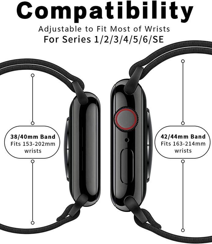 ساعة Scrunchie Apple ، حزام 45 ، 44 ، 40 ، 41 ، 38 ، 49 ، سوار نايلون مرن ، iWatch Series 9 ، 8 ، 7 ، 6 ، 5 ، 4 ، 3 ، SE Ultra 2