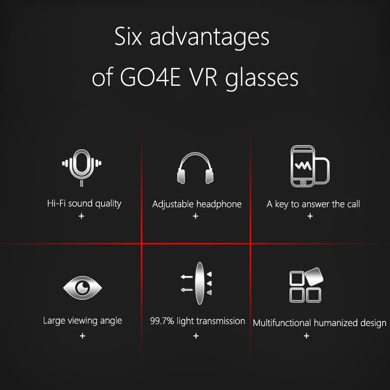 نظارات الواقع الافتراضي ثلاثية الأبعاد VR للهواتف الذكية 4.7-6.0 بوصة إصدار سماعة الأذن اختياري ألعاب تحكم ألعاب بلوتوث