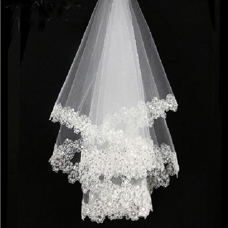 2021 جديد وصول الأبيض 1.5 متر الدانتيل زين حافة الزفاف الحجاب العروس إكسسوار زفاف للبيع
