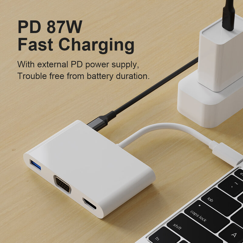 USB C HUB Type C إلى متعدد USB 3.0 HUB HDMI محول قفص الاتهام لماك بوك برو هواوي ماتي 30 USB-C 3.1 الفاصل ميناء نوع C HUB