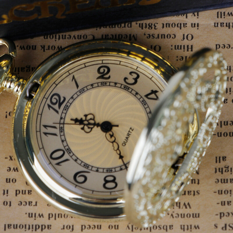 كوارتز ساعة جيب حركة الجوف والعتاد قلادة هدية مع سلسلة ساعة جيب es إمرأة رجل هدايا
