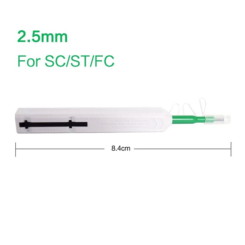 Mini MPO الأنظف SC/FC/ST 2.5 مللي متر و LC 1.25 مللي متر CleandingTool الألياف البصرية قلم تنظيف 800 ينظف الألياف البصرية الأنظف