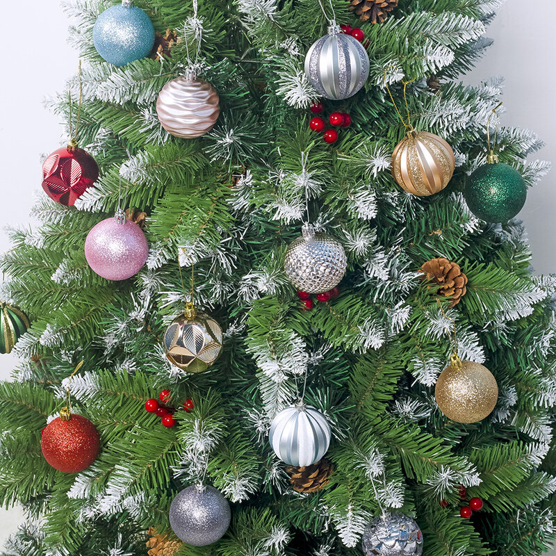 شجرة عيد الميلاد جميلة لامعة قلادة مستلزمات أعياد الميلاد هدية الديكور الترفيه الكرة عيد الميلاد الديكور عرض كرات
