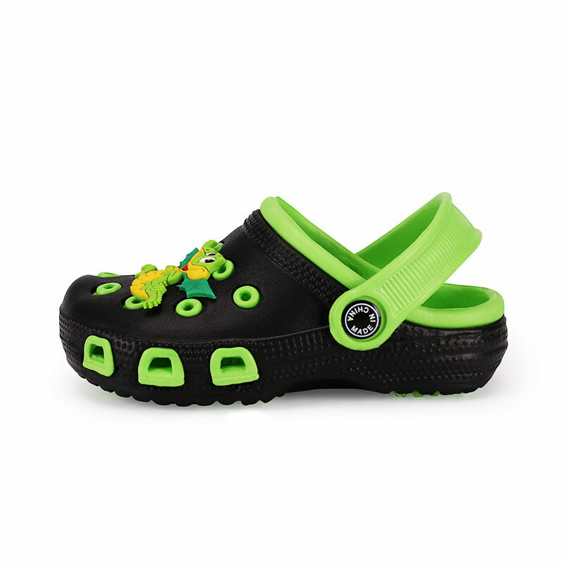EUR24-35 الأطفال البغال قباقيب الاطفال الصيف حديقة لطيف الكرتون أحذية فتاة الصبي أحذية الشاطئ الحلوى اللون ثقب حذاء طفل الصنادل