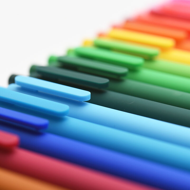 Kaco 20 قطعة/الوحدة جل مجموعة أقلام قابل للسحب رولربال تسجيل أقلام 0.5 مللي متر لون الحبر pиdialка Caneta مكتب مدرسة لوازم مكتبية
