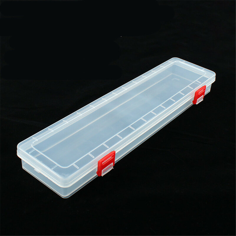 14 بوصة طويلة شفافة أجزاء صندوق تمديد أداة صندوق PP صندوق شفاف أداة صندوق تخزين