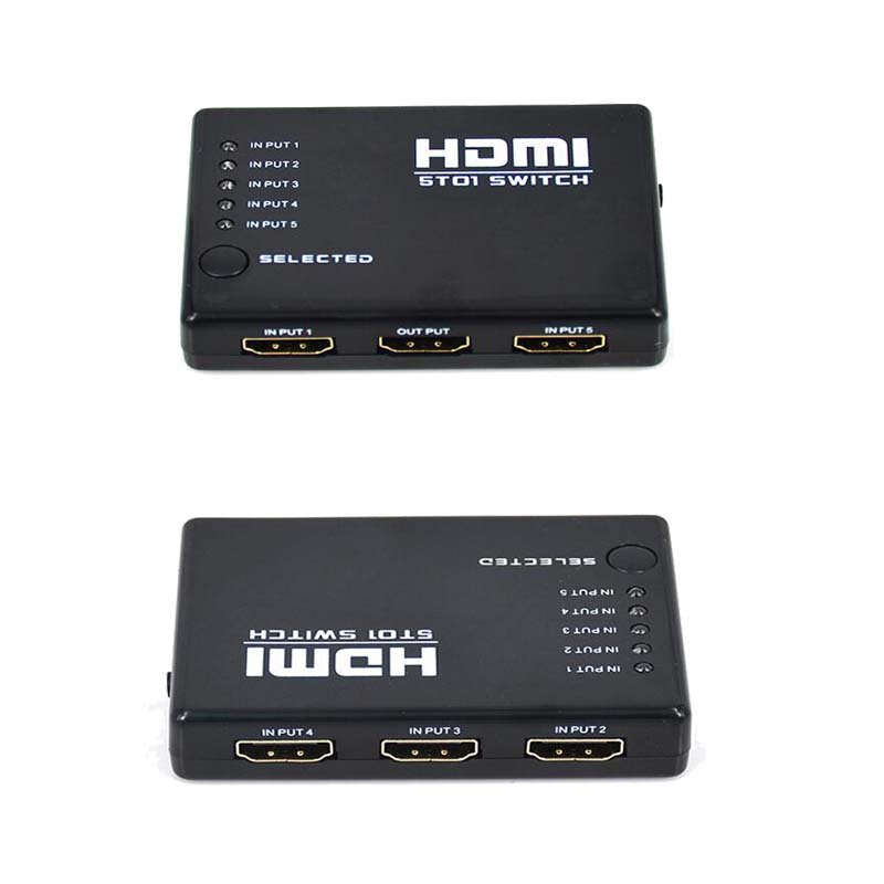 مفتاح HDMI متوافق مع جهاز تحكم عن بعد ، متوافق مع PS4 ، جهاز فك التشفير ، كمبيوتر في جهاز مشاركة واحد ، محول عرض HDMI