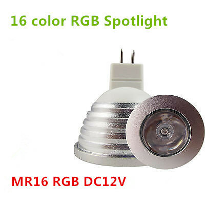 1 قطعة توفير الطاقة lamp16 تغيير لون MR16/GU5.3 5 واط RGBW LED لمبة إضاءة لون الأشعة تحت الحمراء التحكم عن بعد DC12V/AC85-265V