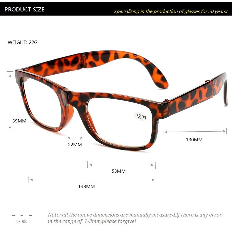طوي نظارات للقراءة للطي قصو البصر الرجال النساء خمر الكمبيوتر نظارات للقراءة مع حالة 1.0 1.5 2.0 2.5 3.0 3.5 4.0
