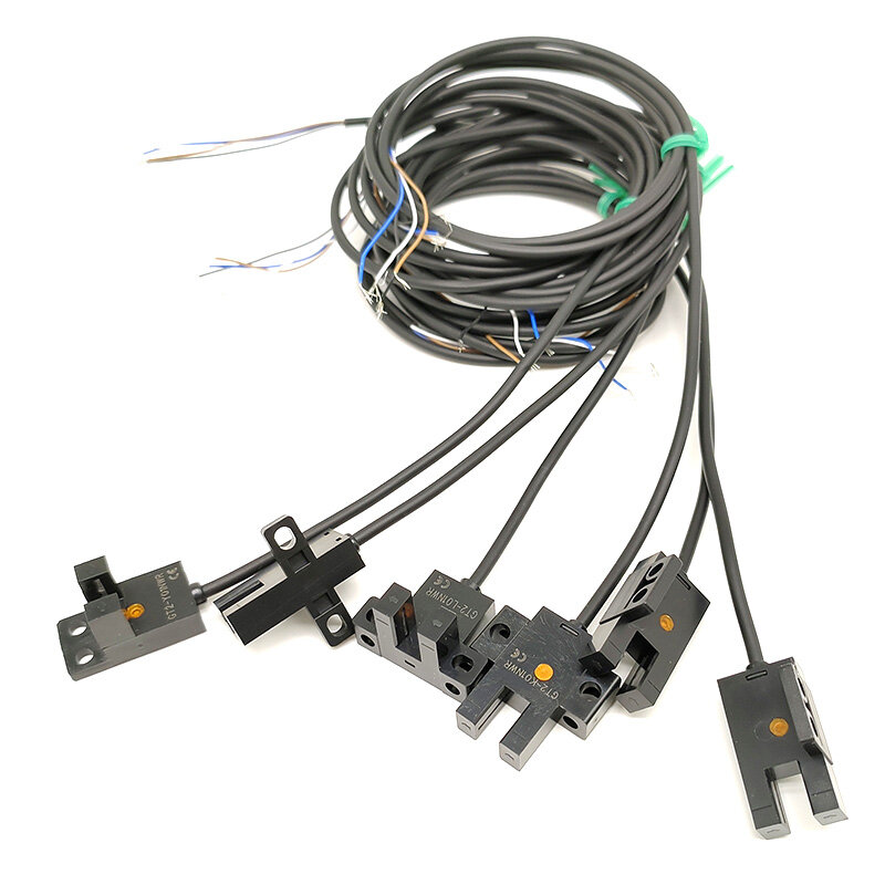 Taidacent 5 ~ 24VDC Mini 4 Wire U نوع الكهروضوئية التبديل الحد الاستشعار عادة مفتوحة/مغلقة مايكرو الكهروضوئية التبديل الاستشعار