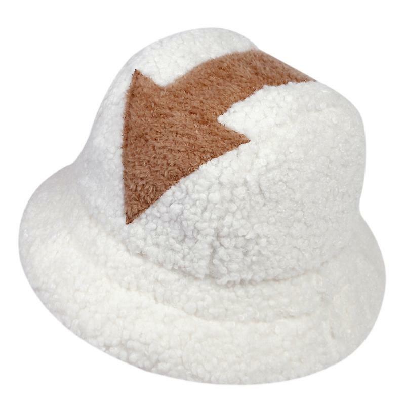 Awa-قبعة من صوف الخروف للرجال والنساء ، قبعة صيد دافئة للشتاء ، فرو صناعي ، رمز سهم مطبوع ، للجنسين