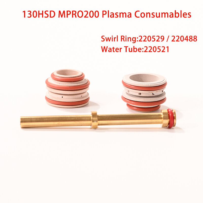 عالية الجودة Mpro200 130HSD البلازما آلة قطع المواد الاستهلاكية دوامة الدائري 220529 220488 أنبوب مياه 220521