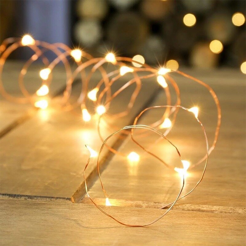 2 متر/3 متر/5 متر/10 متر بطارية/USB LED سلسلة أضواء لعيد الميلاد جارلاند مصباح حفل زفاف عطلة زينة شجرة أعياد الميلاد الجنية أضواء