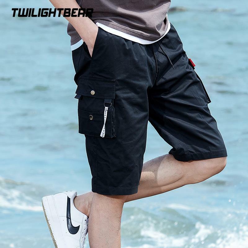 الصيف سراويل قصيرة رجالية 8xl المتضخم شورتات للبحر متعددة جيوب الشارع الشهير ملابس غير رسمية الرجال الملابس الأدوات السراويل AF2057