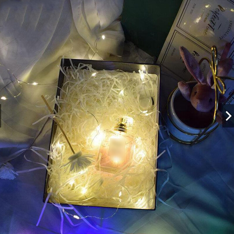 LED أضواء هدية صندوق ديكور خيط سلك نحاسي أضواء عطلة صندوق هدايا الإضاءة جارلاند عيد الميلاد هدايا الزفاف ديكور