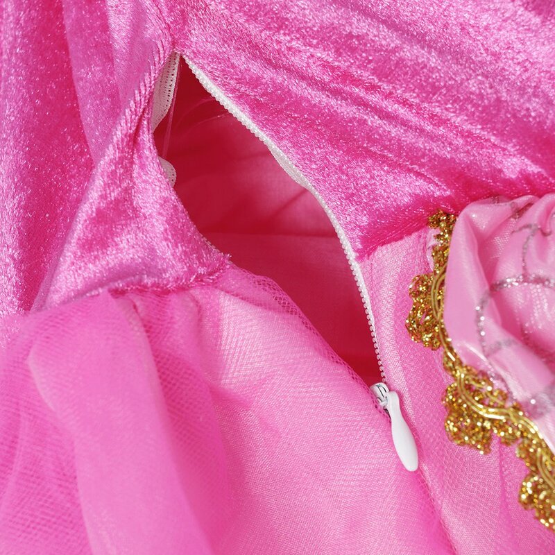 الفتيات الوردي توتو فستان الأميرة خرافة النوم الجمال زي الاطفال أورورا تأثيري الزي Vestido كرنفال ثوب الخريف الشتاء