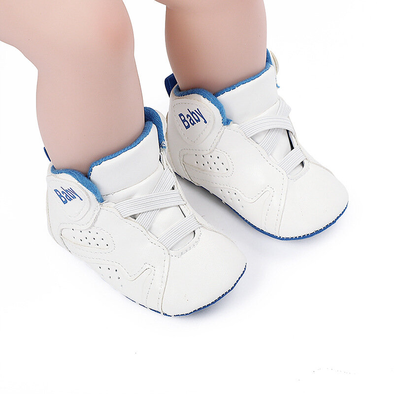 جديد حذاء طفل صبي فتاة أحذية كرة السلة أحذية رياضية عالية عصابة لينة وحيد الوليد الرضع الأولى مشوا سرير الطفل الأحذية