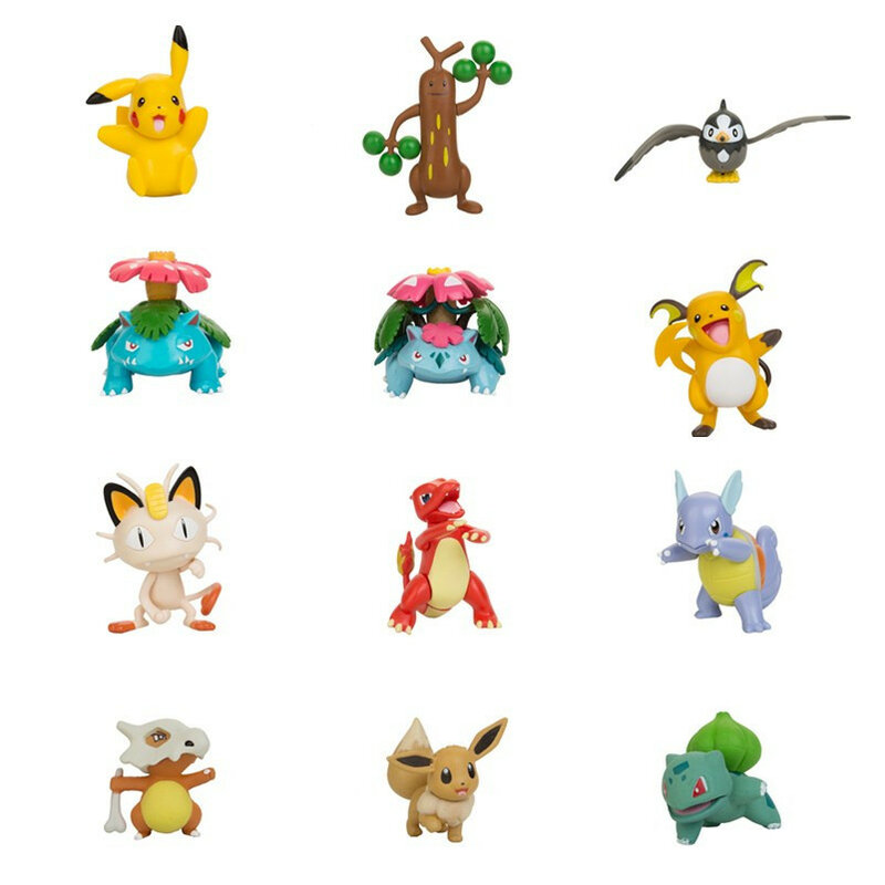 مجسمات شخصيات فيلم بوكيمون من البلاستيك من TOMY Pokémon شخصيات جيب صغير على شكل تنين ناري شخصية بيكاتشو وحش كارتوني لعبة هدايا للأطفال