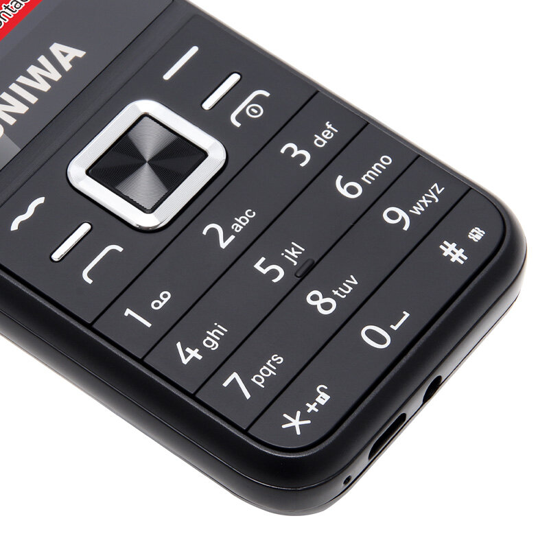 UNIWA E1802 GSM الهاتف المحمول كبار الضغط على زر الهواتف طويلة الاستعداد راديو FM الهاتف المحمول الروسية العبرية لوحة المفاتيح