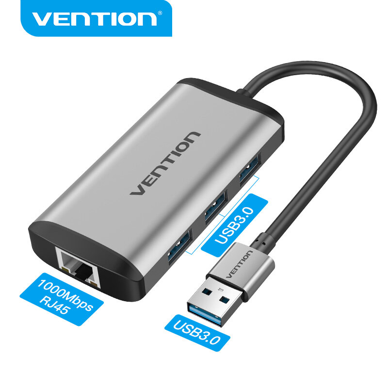 Vention USB 3.0 2.0 محول إيثرنت USB 3.0 إلى RJ45 Lan شبكة بطاقة ل Windows10 8 8.1 7 XP Mac OS كمبيوتر محمول PC USB 3.0 HUB
