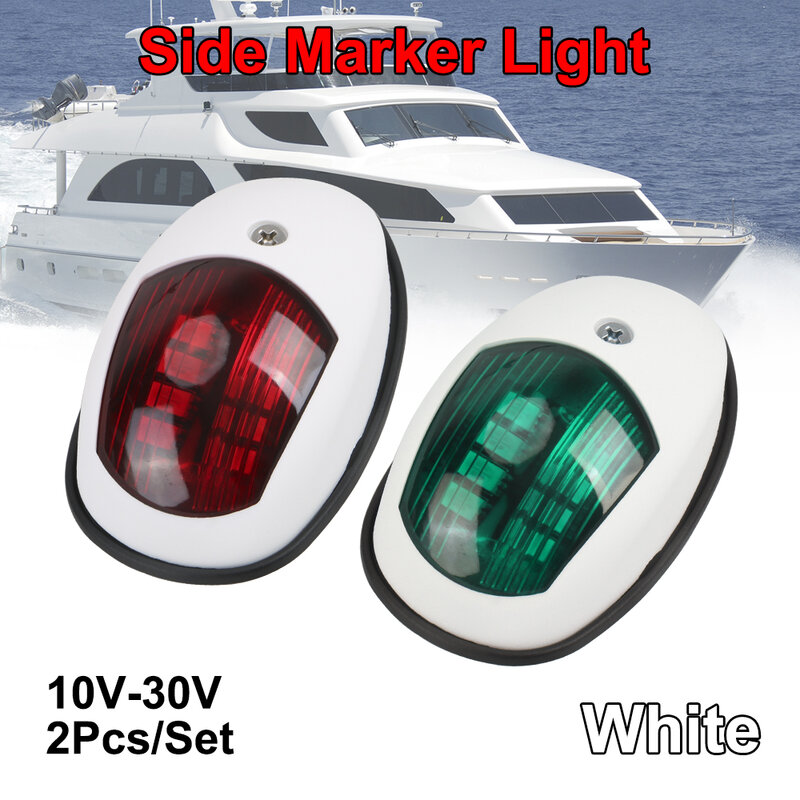 2 قطعة LED أضواء الملاحة إشارة مصباح تحذير 10 فولت-30 فولت ل البحرية اليخوت شاحنة مقطورة فان الميمنة ميناء الجانب ضوء