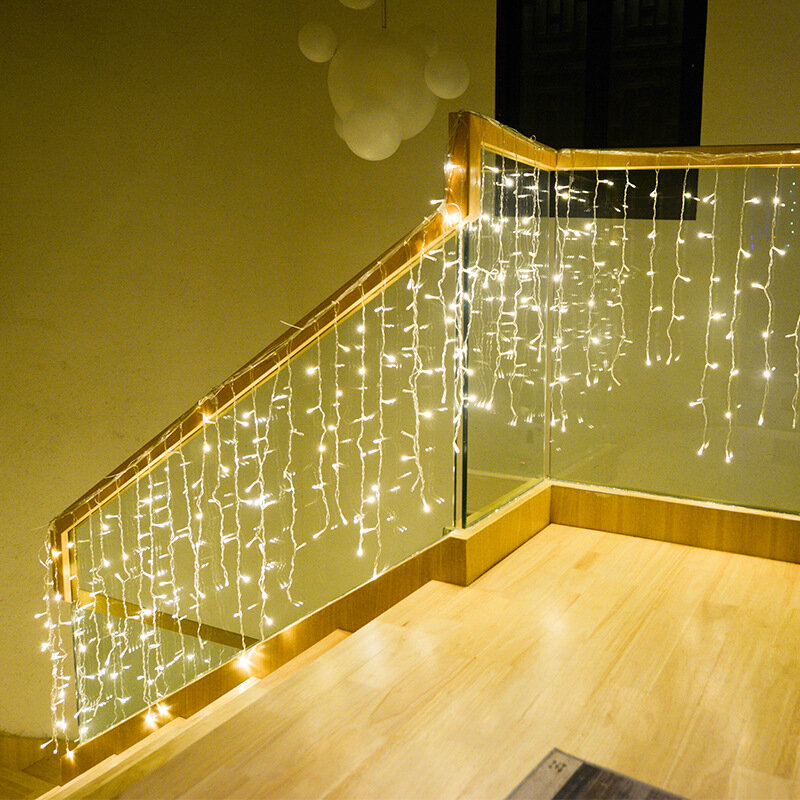 السنة الجديدة مصباح 3.5 متر 96 مصلحة الارصاد الجوية عيد الميلاد أكاليل LED ضوء سلسلة شجرة عيد الميلاد لحديقة حفلة/زفاف/عطلة/ستار مزخرف