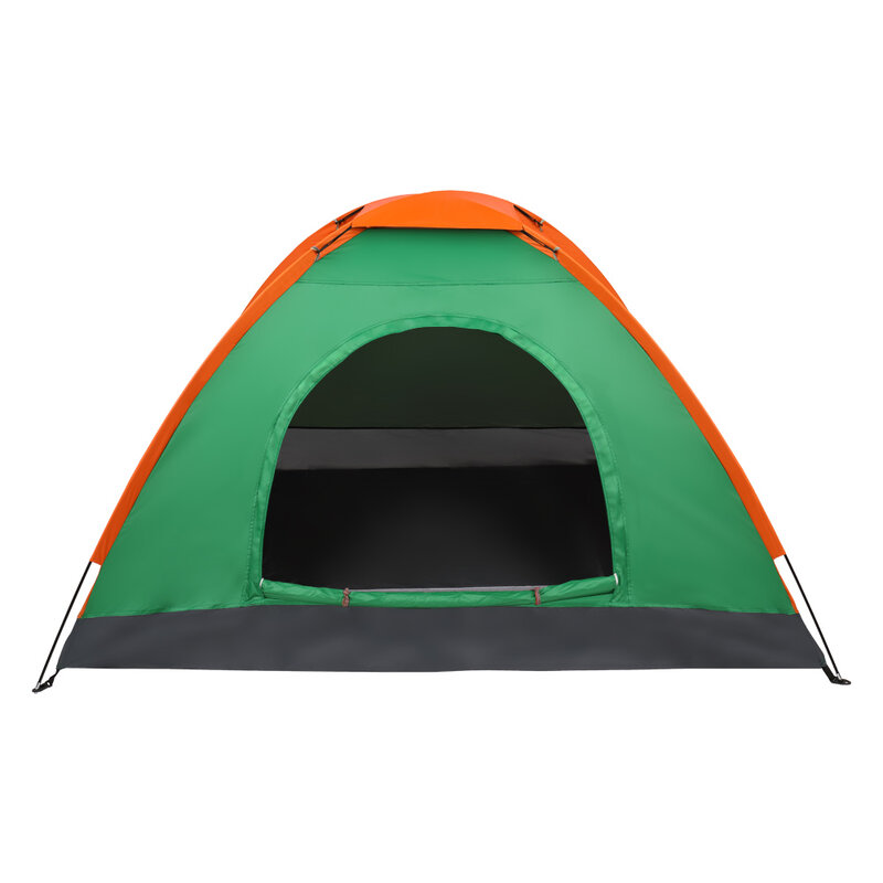التخييم قبة خيمة مقاوم للماء 2-شخص للمشي في الهواء الطلق البقاء على قيد الحياة مع تحمل حقيبة البرتقال والأخضر [US-W]