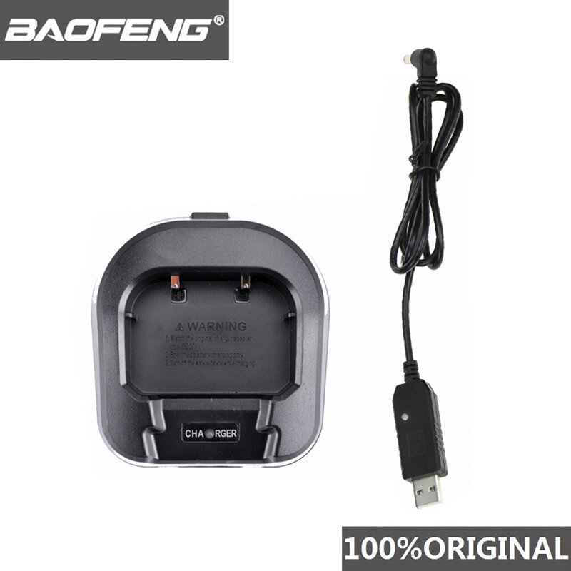 100% حقيقية Baofeng UV-82 UV-8D اسلكية تخاطب محول سطح المكتب شاحن المحمولة UV 82 اتجاهين راديو USB محول UV82 اكسسوارات