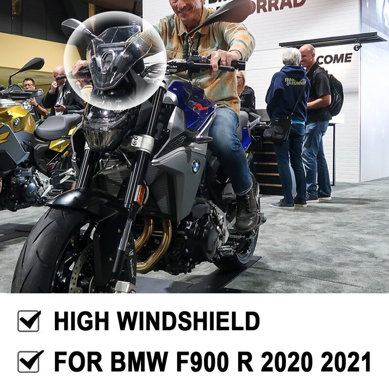 ملحقات جديدة للدراجات النارية حاشية الانسيابية للزجاج الامامي حافزة للرياح لـ BMW F900R F 900R F900 R 2020