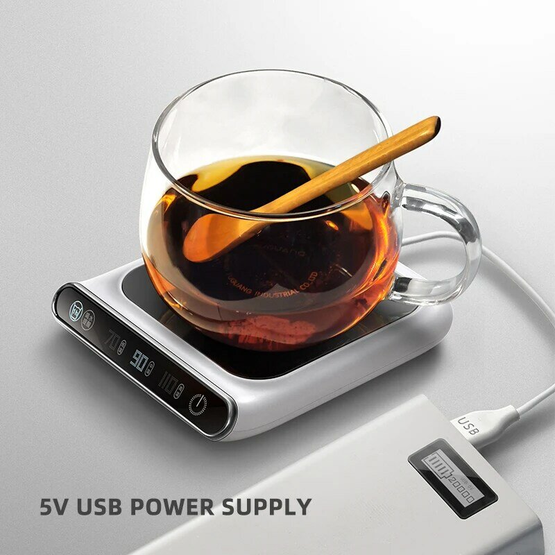 الوقايات التدفئة USB ، صينية كهربائية ، قهوة ، شاي ، مشروب أدفأ ، 3 مستويات التكيف ، ثابت للمنزل الذكي