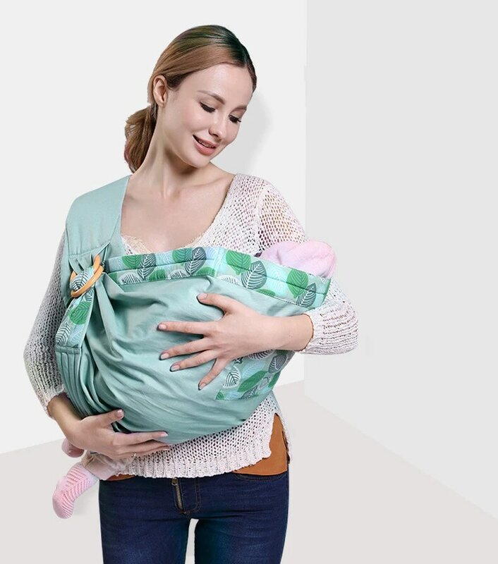حامل ولفة للأطفال حديثي الولادة حبال الاستخدام المزدوج غطاء التمريض الرضع الناقل شبكة النسيج الرضاعة الطبيعية ناقلات تصل إلى 130 رطل