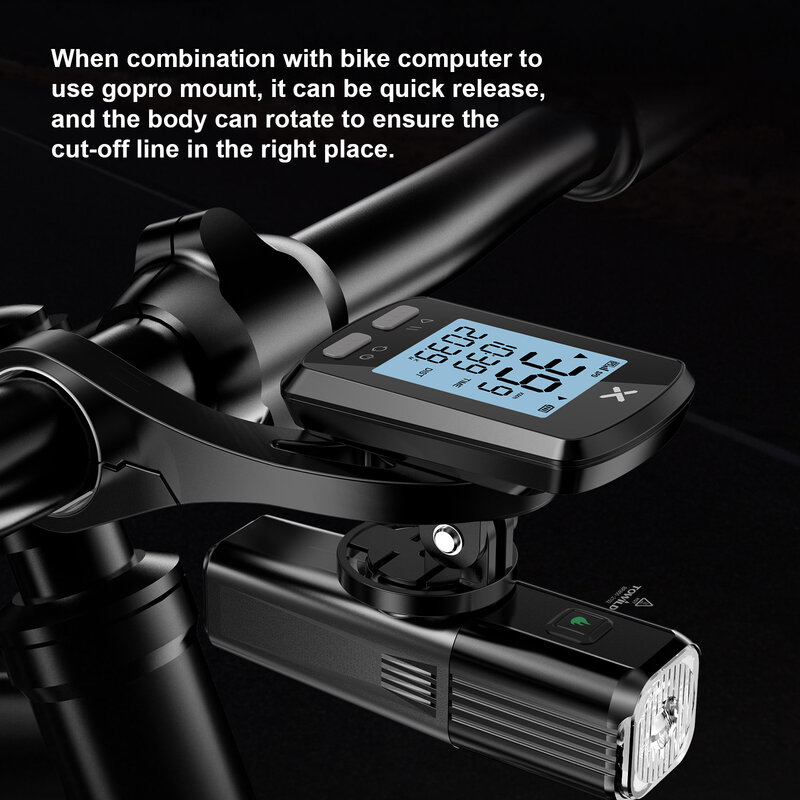 تووايلد BR800 800 لومينز إضاءة أمامية للدراجة وهج مصباح يدوي USB شحن المصباح دراجة هوائية جبلية معدات ركوب الخيل
