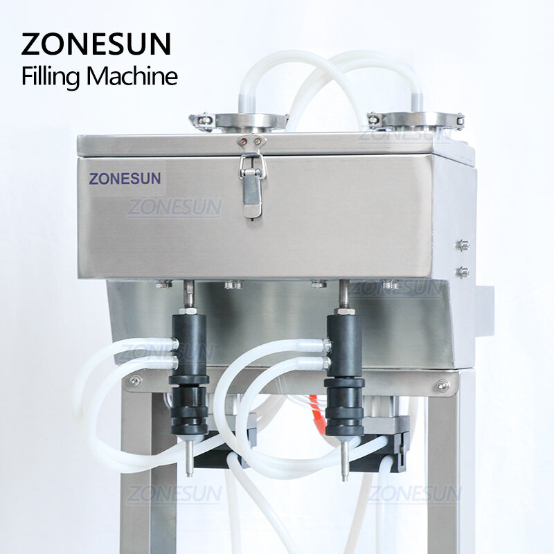 ZONESUN السائل العطور العطر فراغ ماكينة حشو حشوة الزجاجة الهوائية ملء المعدات