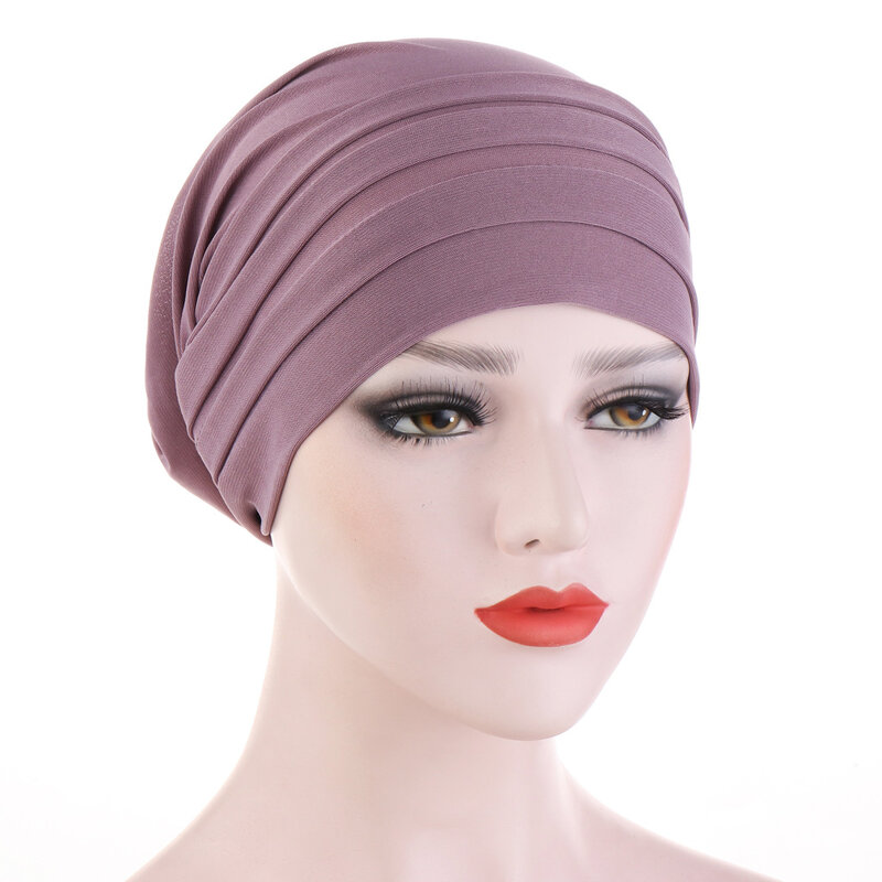 كيباهو-قبعة حريرية متقاطعة مع الحرير للنوم للنساء المسلمات ، قبعة عمامة ، قبعة صغيرة ضد السرطان ، حجاب ، غطاء رأس