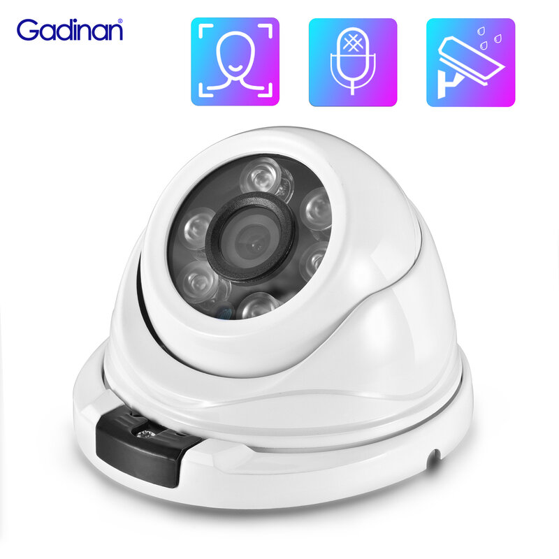 غادينان-كاميرا IP صغيرة خارجية مع خاصية الكشف عن الوجه ، مراقبة الطفل ، مسجل مراقبة فيديو ، حماية أمنية ، CCTV ، 8MP ، H.265