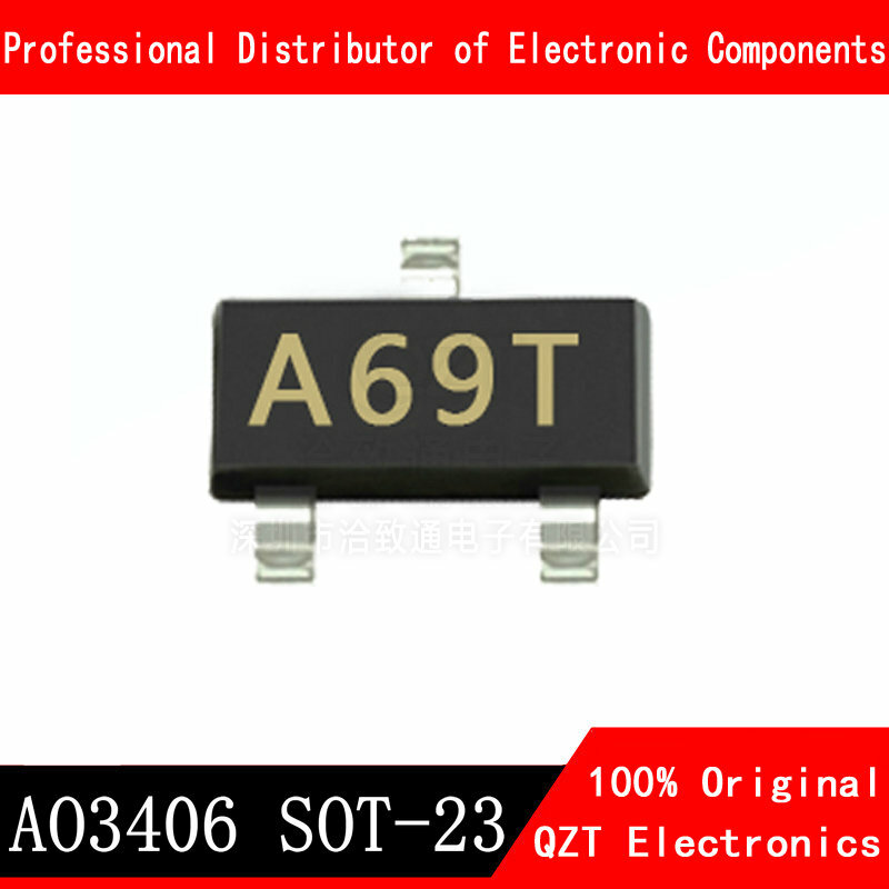 50 قطعة AO3406 سوت-23 3406 سوت SOT23 MOSFET N-CH 30 V 3.6A