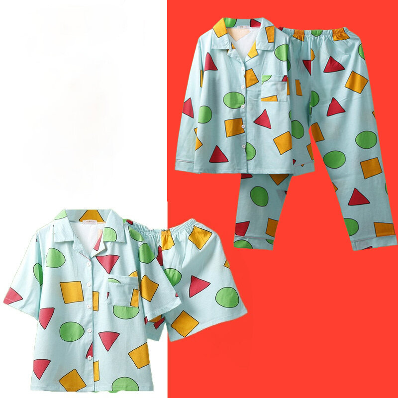 بيجامات الصيف والخريف بيجامات النوم اليابانية بيجامات نسائية قطنية قصيرة الأكمام ملابس منزلية أنيمي ثوب النوم