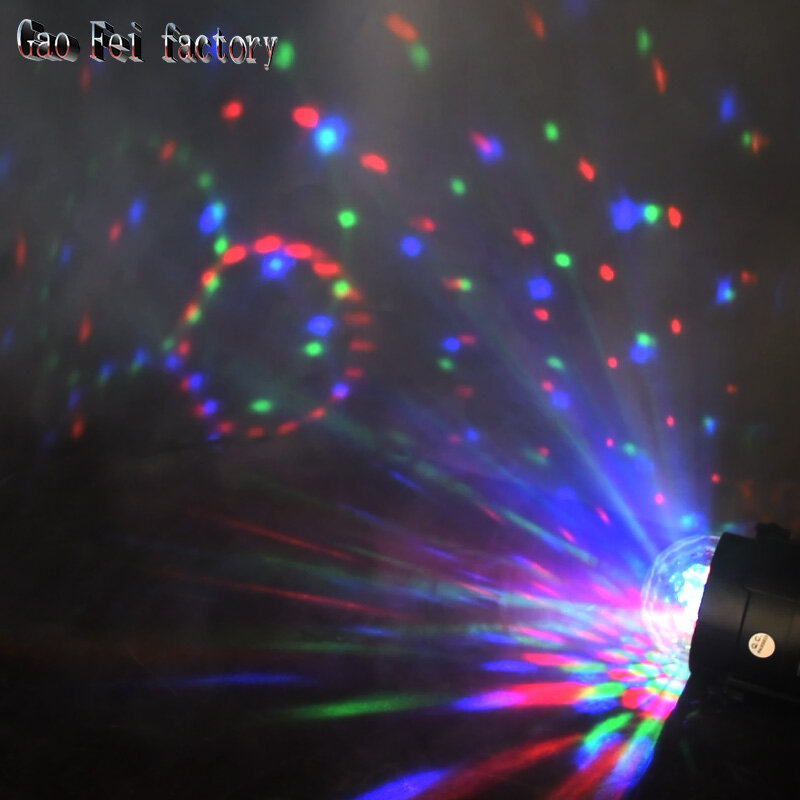 مصابيح حفلات ديسكو الكرة 7 ألوان Led ستروب الصوت المنشط أضواء للمسرح تأثير مع جهاز التحكم عن بعد ل DJ عيد ميلاد عيد الميلاد الزفاف