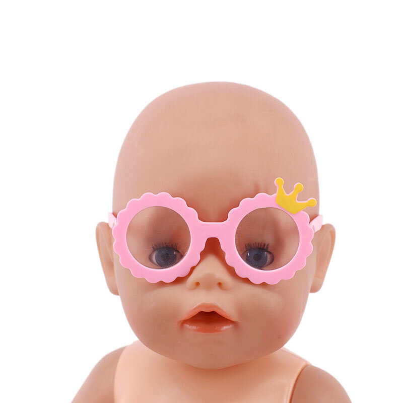 دمية النظارات الشمسية نظارات اكسسوارات الكرتون صالح 18 بوصة الأمريكية من الفتاة و 43 سنتيمتر المولود الجديد دمية Zaps الجيل عيد الميلاد