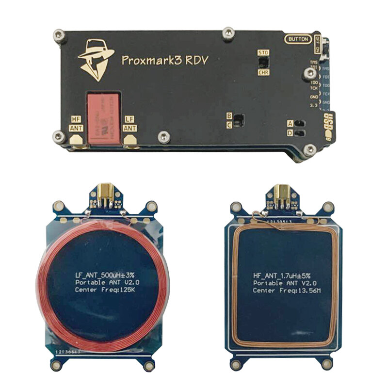 أدوات تشغيل طراز Proxmark3 V2 للمبرمج يعمل بنظام تحديد الهوية بموجات الراديو ونسخ قارئ ونسخ UID T5577 ونسخ NFC ونسخ Proxmark 3